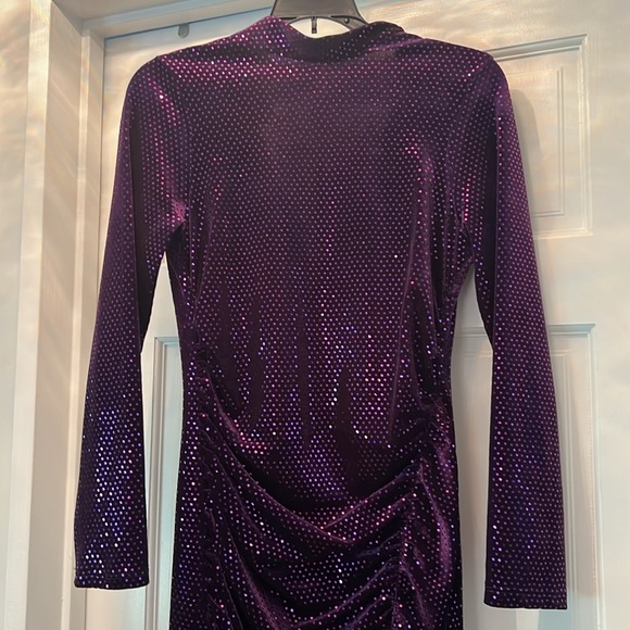 Zara purple long sleeve dress - Picture 3 of 8